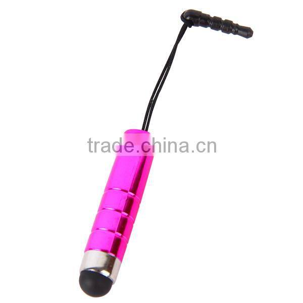 Purple Universal Touch Screen Dust Plug Tablet Stylus Pen