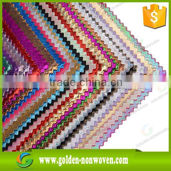 cross pattern Spunbond PP Non Woven Fabric pp cambrelle shoes interlining material