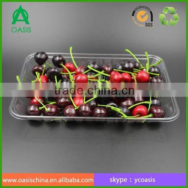 Transparent PS PP PET disposable plastic vegetable tray tomato tray