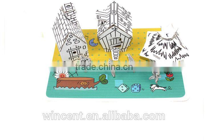 Kids Educational Toy 3D Paper Drawing Puzzle