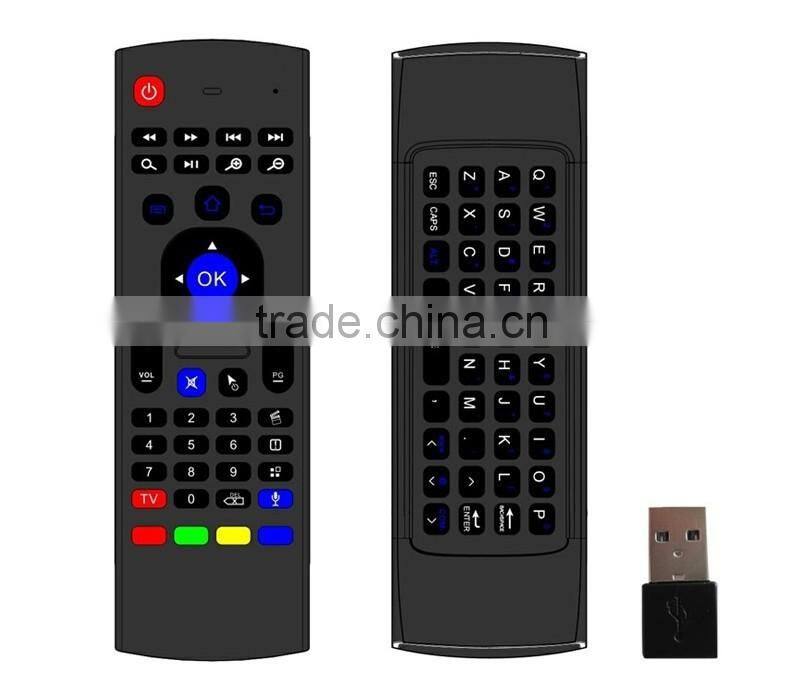 MX3 air mouse 2.4G Mini Wireless Keyboard Fly Air Mouse IR remote Control For Android Mini PC Smart TV Box