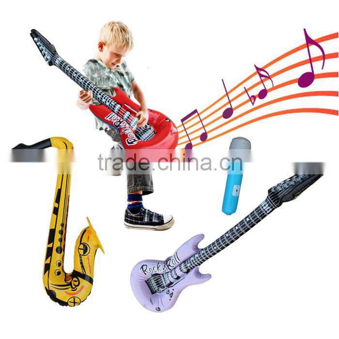 Pvc inflatable saxophone, music toy, musical instrument kids toy