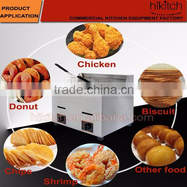 commercial deep fryer LPG gas tomato potato fryer restaurant kitchen equipment