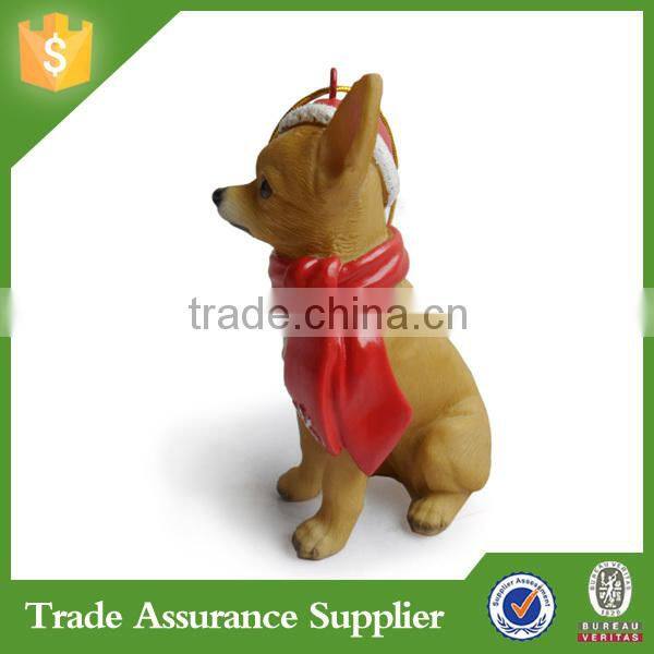 Professional dog supplier polyresin Dachsund Christmas ornament