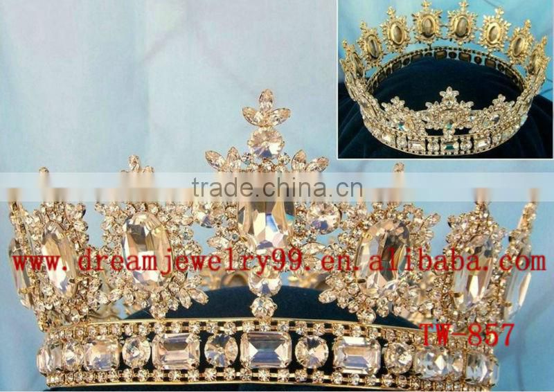 high end elegant crystal kings crown