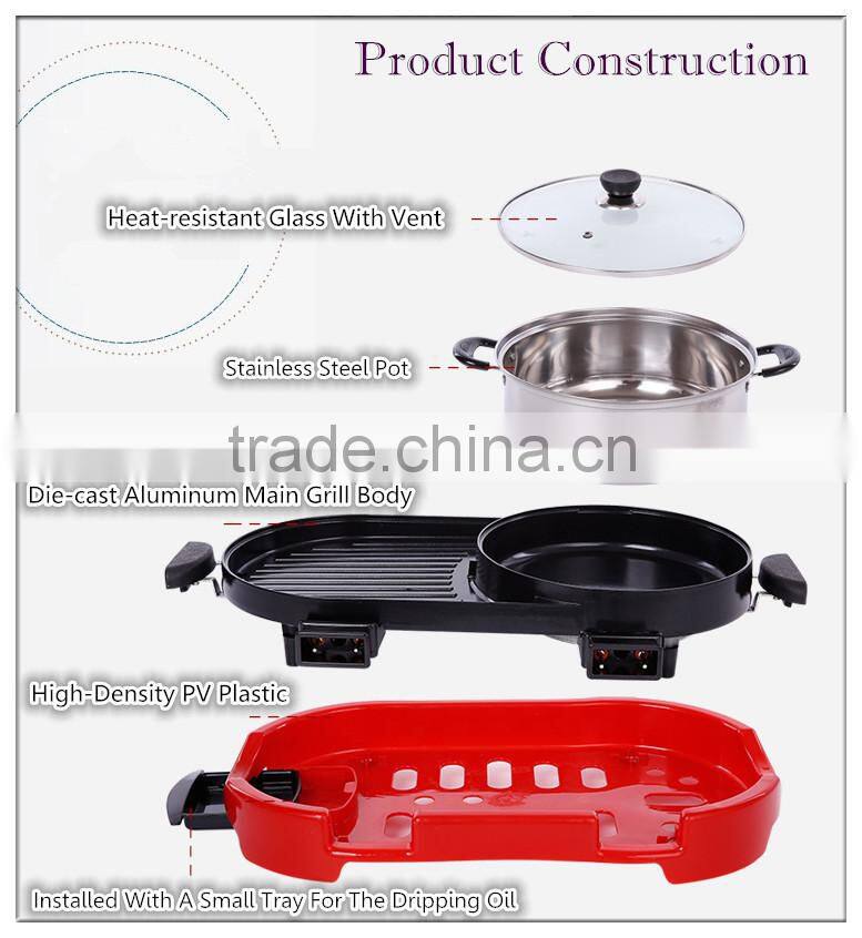 Professional Custom 2015 Die-Cast Multifunctional Electric Pan