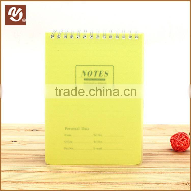 2016 Fancy A5 plastic notebook spiral bound