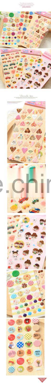 2014 new window gel jelly stickers