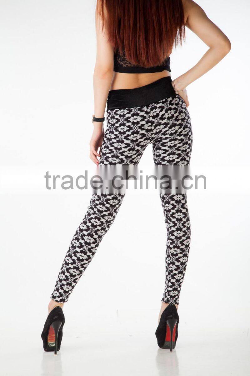 2015 New Fashion Warmer Black High Waist Milk Silk Leggings 02