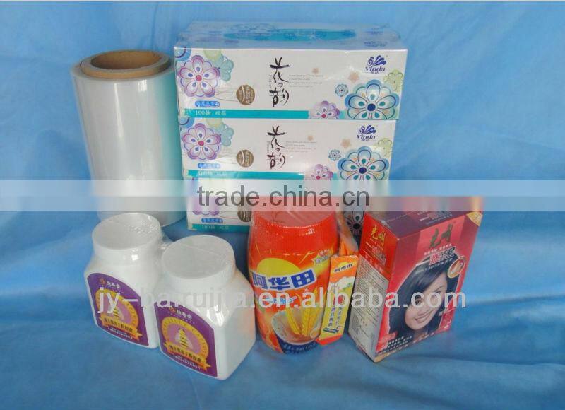 12/15/19/25micron POF(Polyolefin) single wound shrink film with good transparency