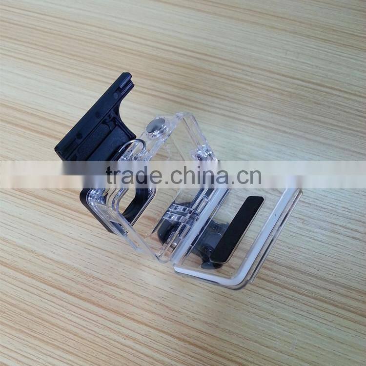Skeleton housing protective shell case for Go pro 4/3+ with side open for plug