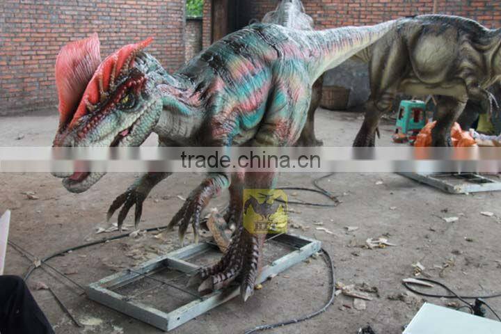 Animatronic kiddie amusement dinosaur