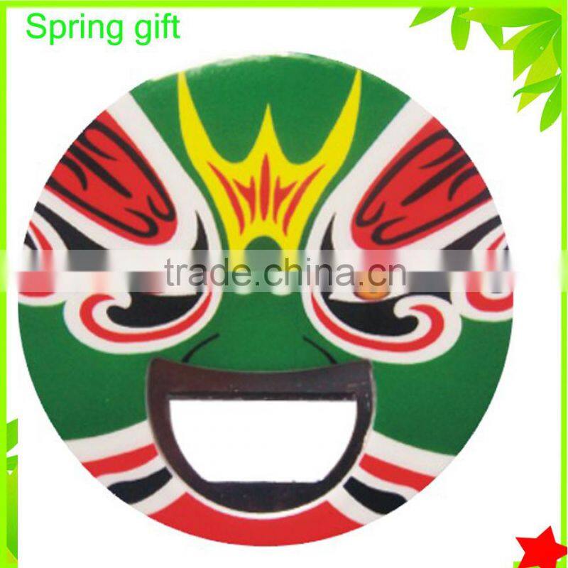 Round devil ghost design bottle opener