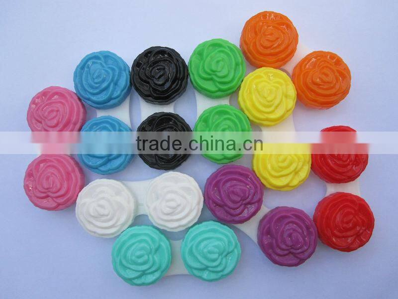Flower style contact lens container,contact lens case/box