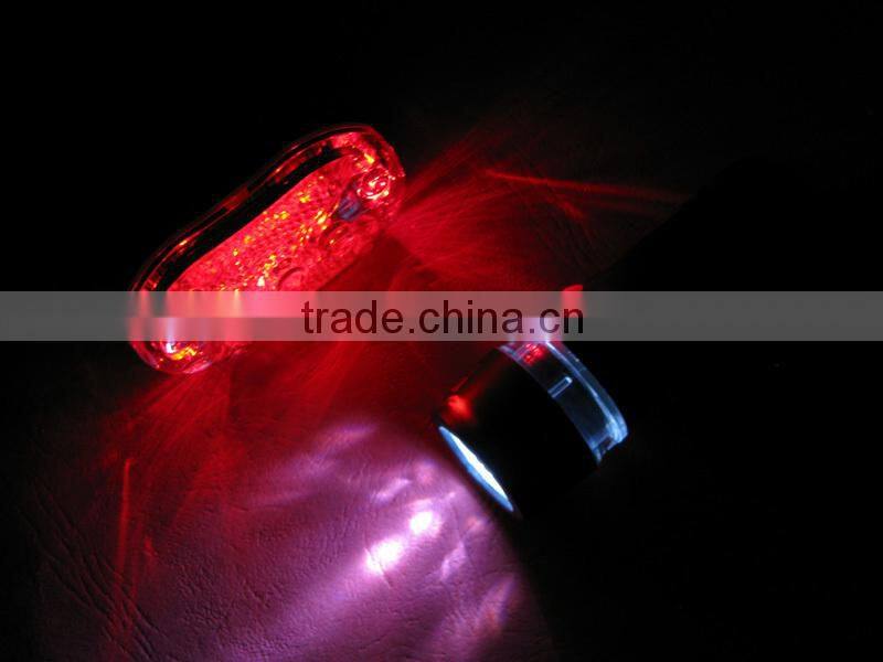 YT-M09-3 LED Bicycle Light Set 5LED Front white Light and 9LED Rear Red Light