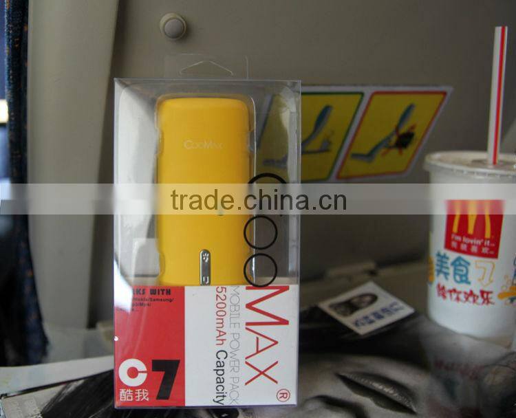 Portable Mobile Power Supply with Flashlight 5200mAh