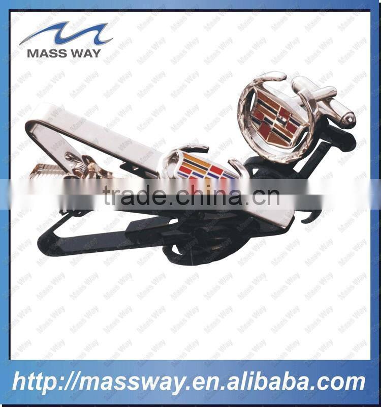 latest T-Shirt tie bar or brass silver fashion custom metal mens cufflink