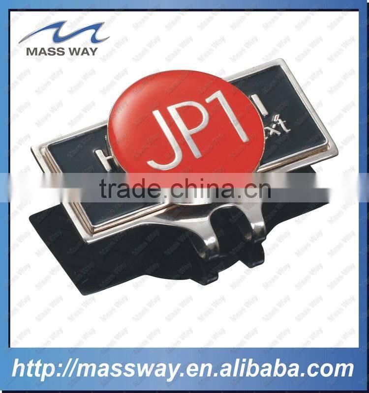 custom 3D pink enamel metal magnetic golf ball marker