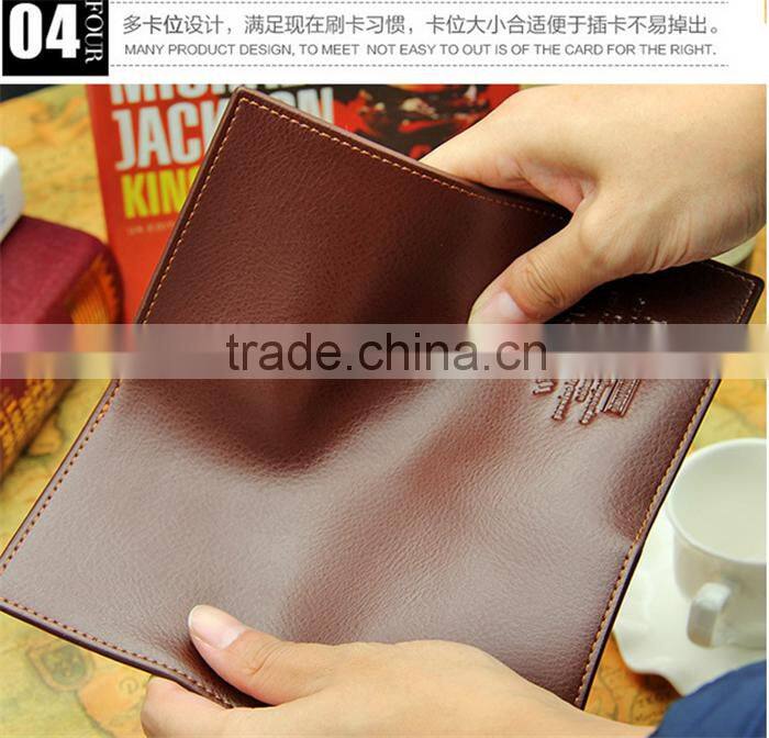 China direct male leather purse men long PU hand wallet