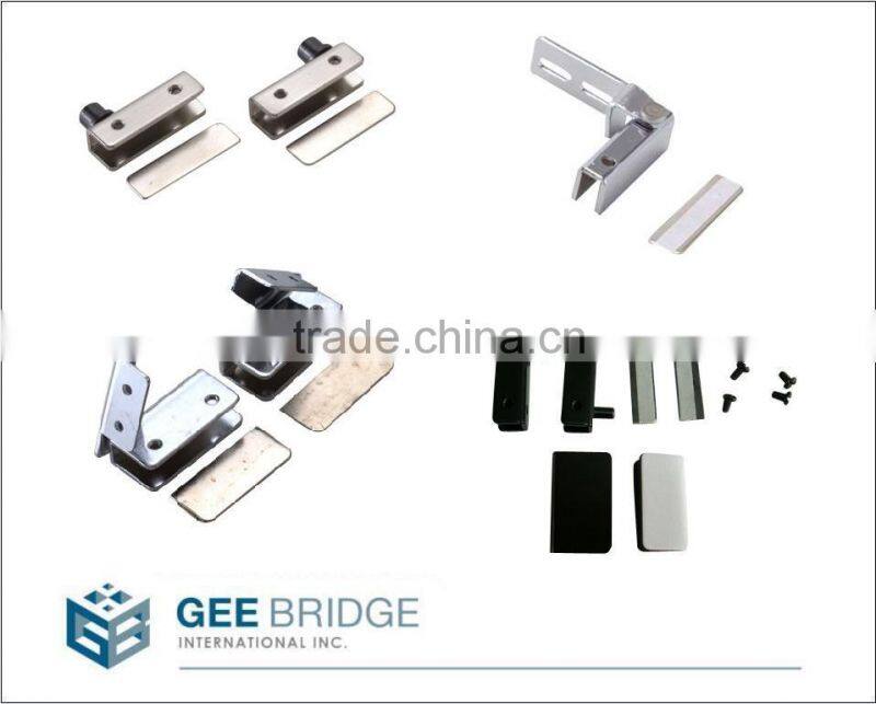 0809003 Steel Furniture Hardware Inset Glass Door Pivot Hinge