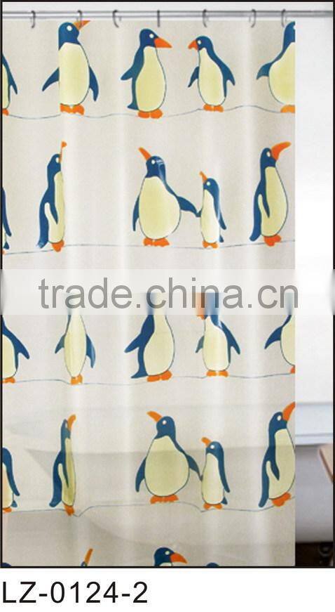 printed EVA shower curtain, good quality,180*180cm