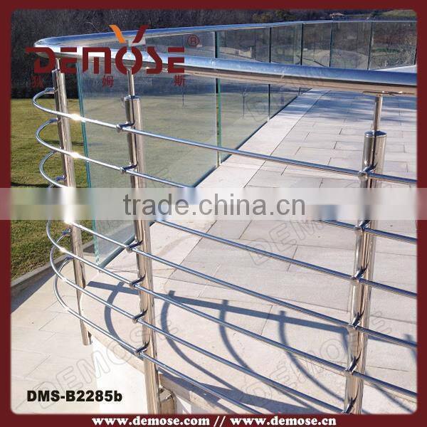 Powder Coated Stainless Steel Balustrade Terrace Rail