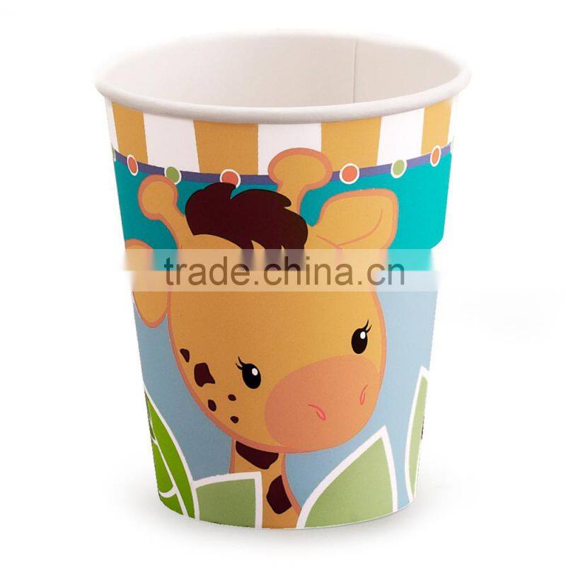 Biodegradable colorful 200ml paper cups for coffee