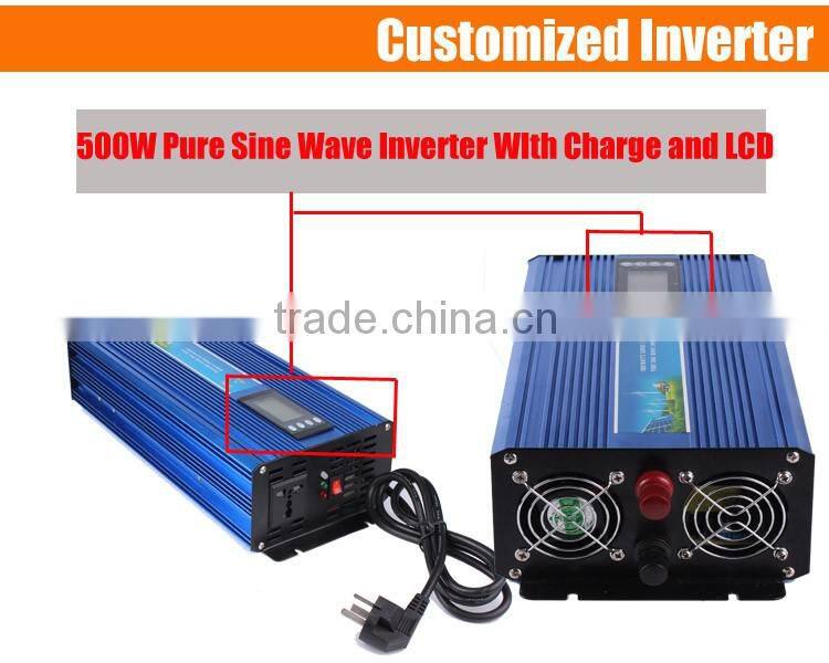 Chenf 500W With European Socket and USB Output and LCD Display DC/AC Inverter With Battery Charger