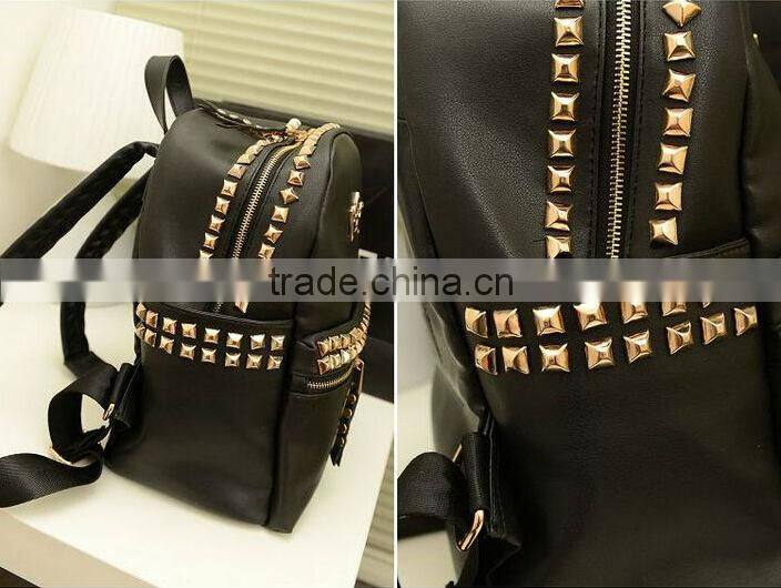 Girls PU Stud Backpack Girls Fashion Backpack Bag