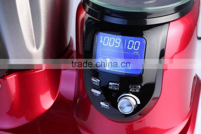 Electric Homeuse Thermo Mixer Cooker Soup Maker With 12 Speeds LCD Display