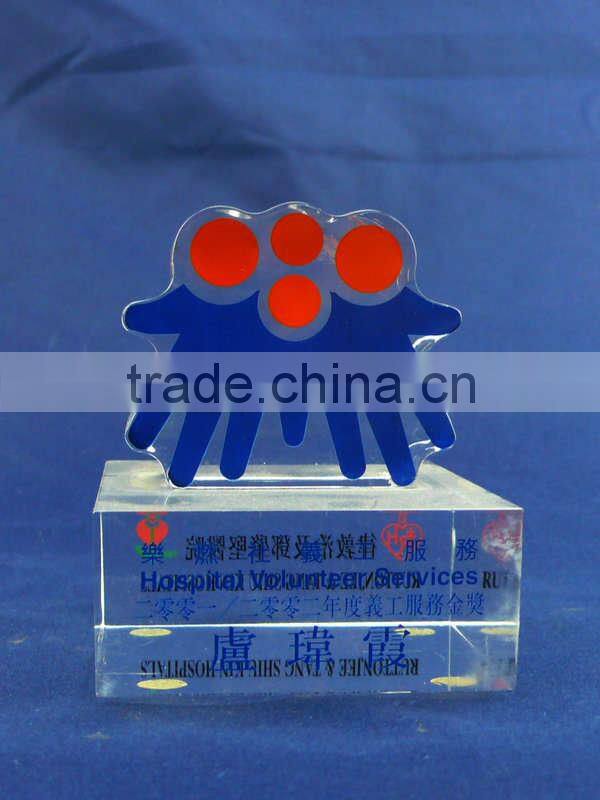 Customized acrylic crystal block