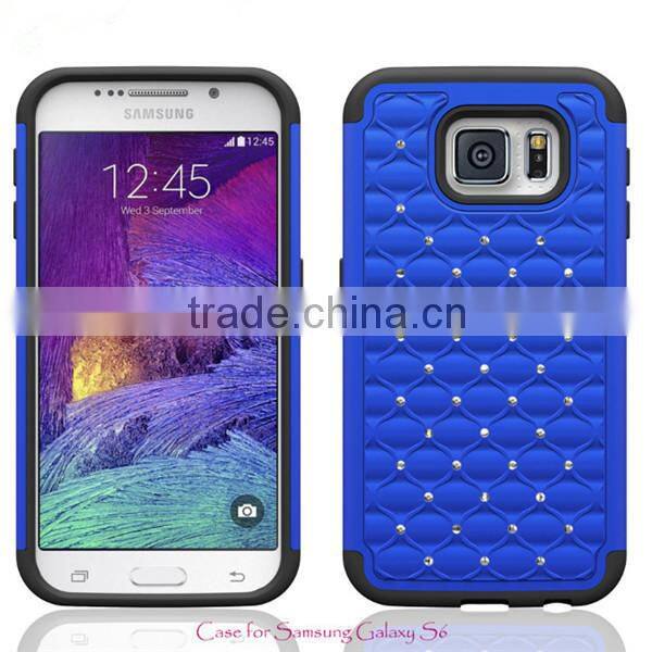 Full Star Bling Diamond Hybrid Defender case for samsung s6