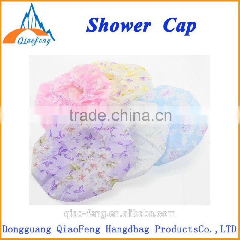 custom lacy design shampoo double shower caps or hats