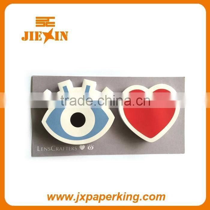 Customized Logo Sticky Memo Pads Shaped Colorful Sticky Note