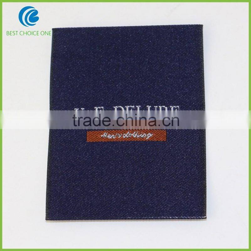 High Grade Custom Woven Labels For Clothing Center Folded Woven Tags