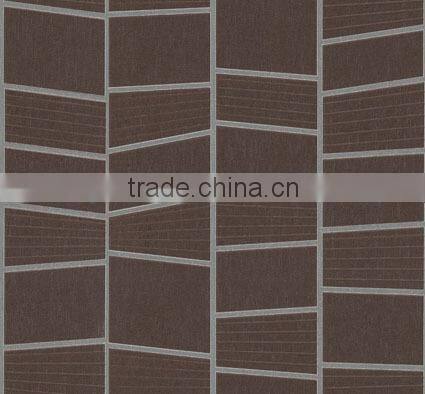 Cross stripe soundproof wall paper for hotel decoration
