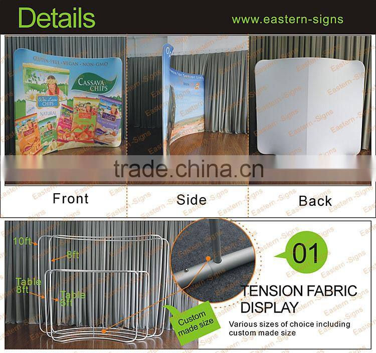 High Performance Fabric Printed Heat Transfer Printing Pop-Up Exhibition Stand