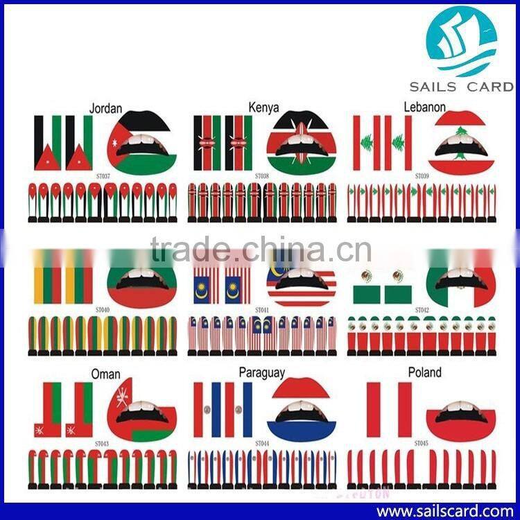 High Quality Waterproof Nordic Old Clock Temporary Tattoo Body Tattoo Sticker Arm Leg Art Stickers Removable