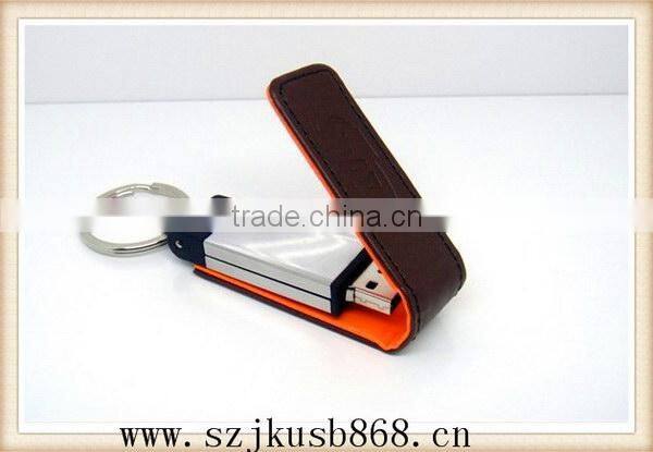 Creative useful new design leather usb drive