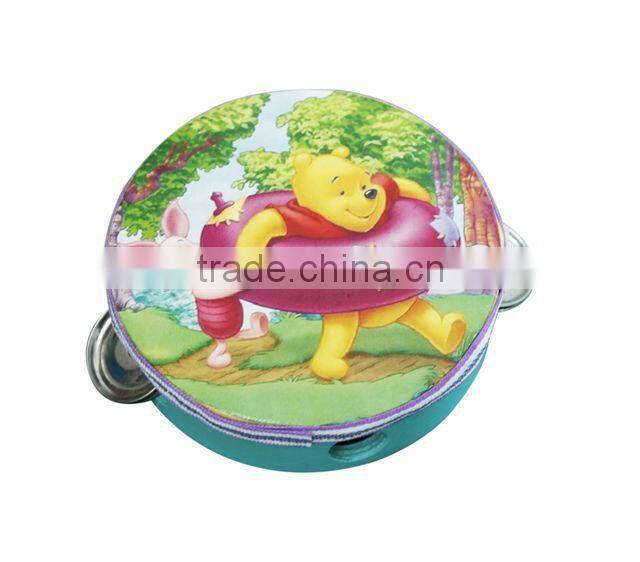 Wooden tambourine toy