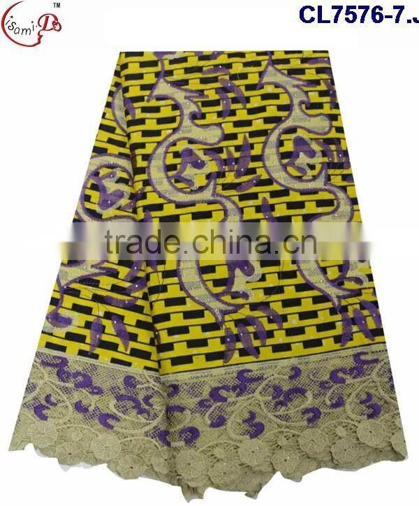 CL7576 2016 Chowleedee top fashion high quality hot selling new arrival wax lace