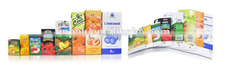 1L, 2l aseptic carton with cap