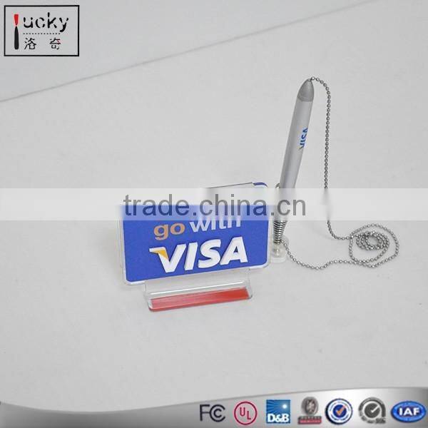 Red Acrylic Wall Holder With Two Pocket