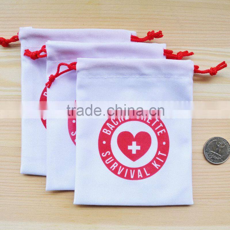 cheap custom cotton dance shoe dust bag wholesale