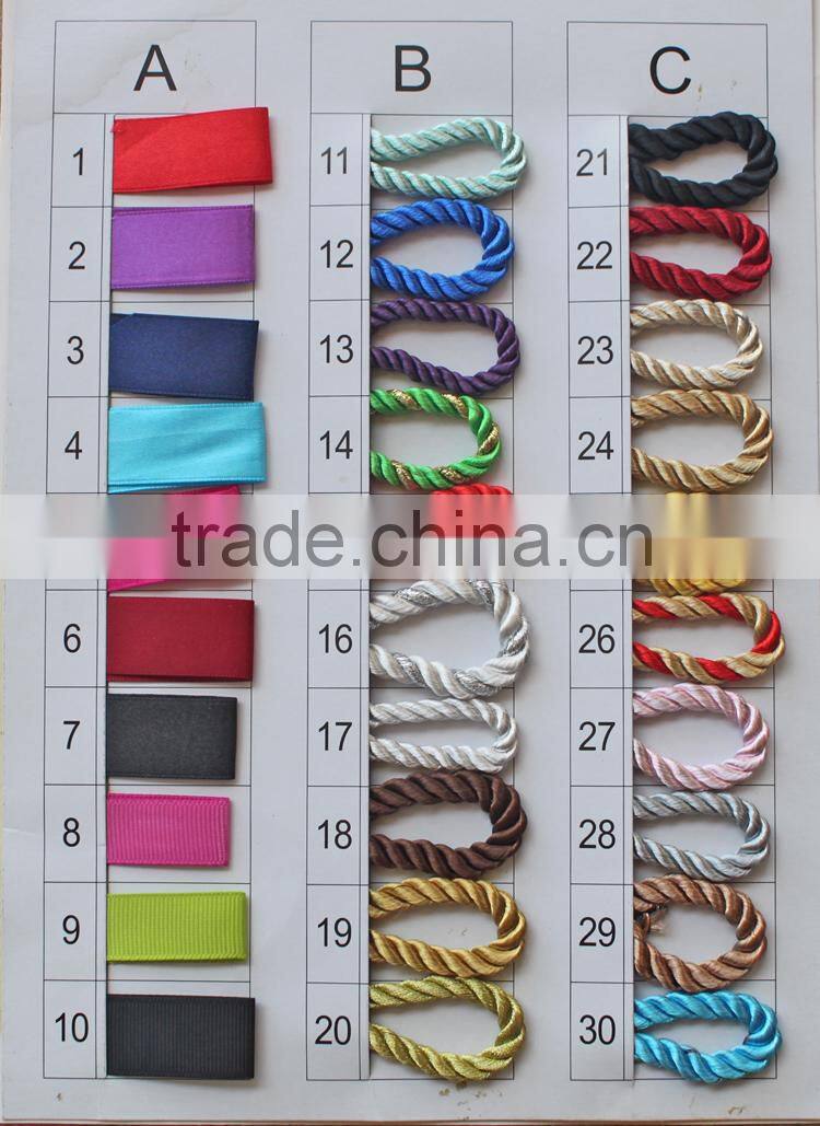 35cm paper bag rope handle with plastic barbs,shopping bag rope clips
