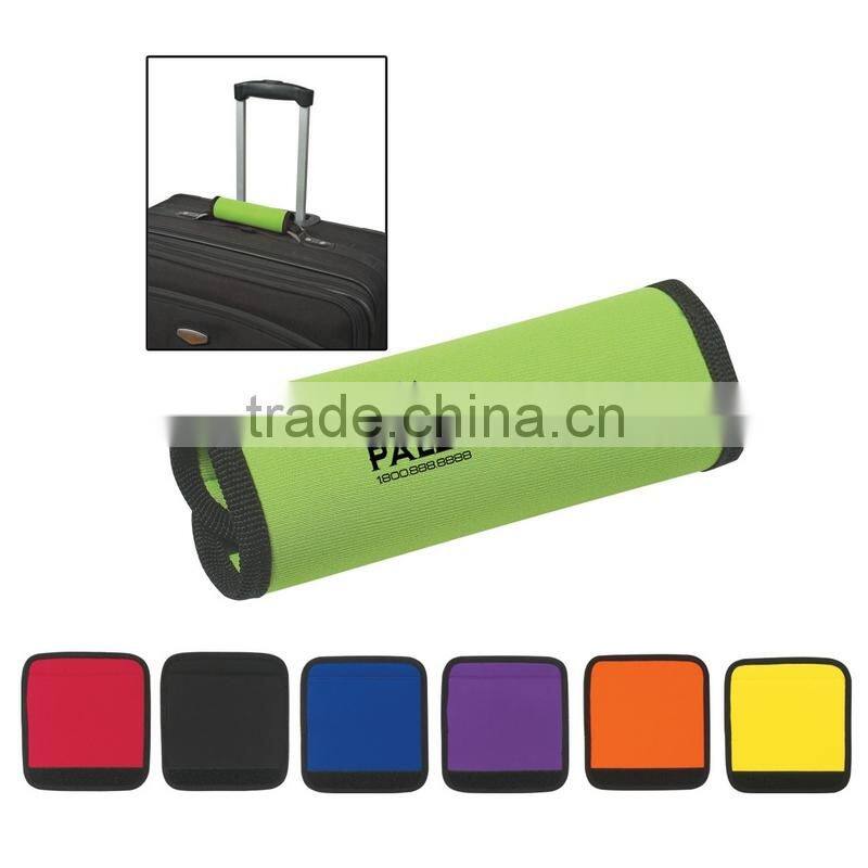 top quality customerized promotion logo neoprene luggage handle wrap