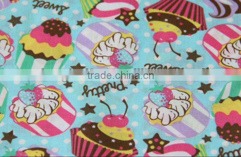 polyester fabric pigment printing fabric cartoon for children's clothing