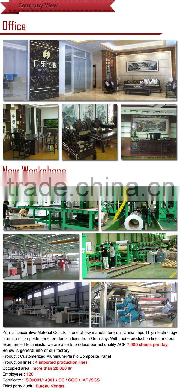 2 mm Brushed finishes Aluminum Composite Panel from China Supplier