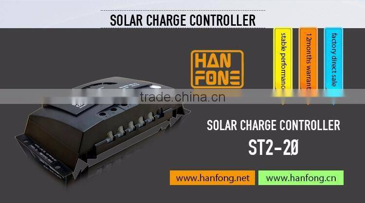 charge controller solar 12V/24V Automatic Switc 20A manual pwm solar charge controller,with fully protection and quick charge
