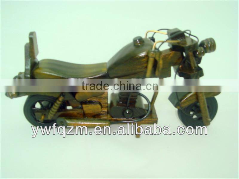 Wooden racing childrens motorcycle toy for children